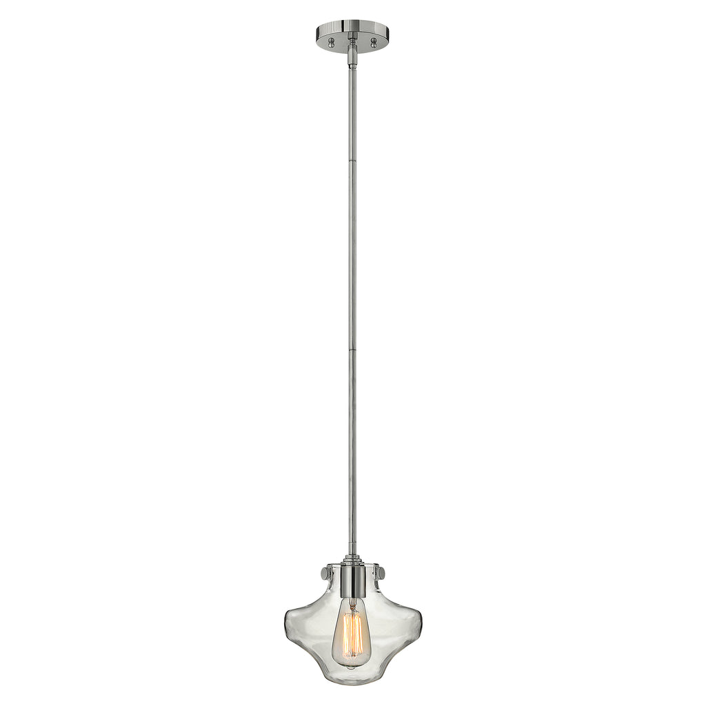 Hinkley Congress 1 Light Pendant Light in Chrome