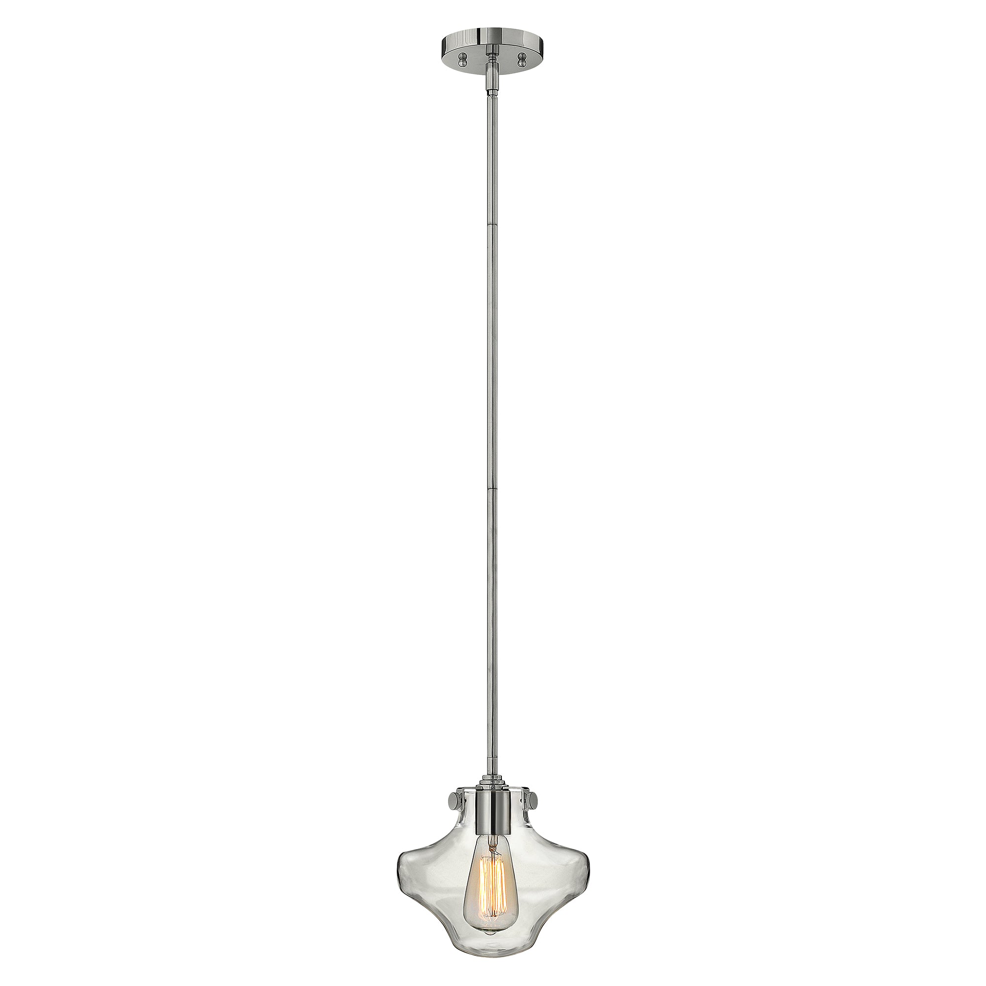 Hinkley Congress 1 Light Pendant Light in Chrome