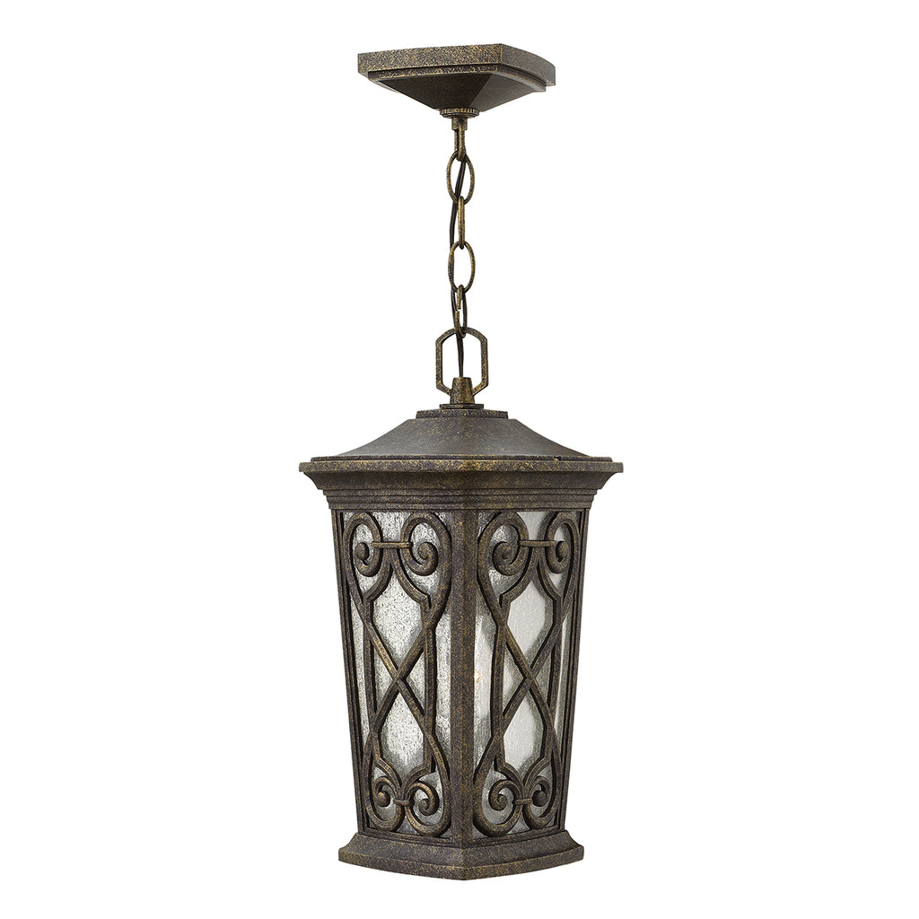 Hinkley Enzo 1 Light Outdoor Lantern in Autumn with Leaded Die Cast Aluminium