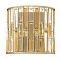 Hinkley Gemma 2 Light Half-Cylinder Wall Light in Silver Leaf