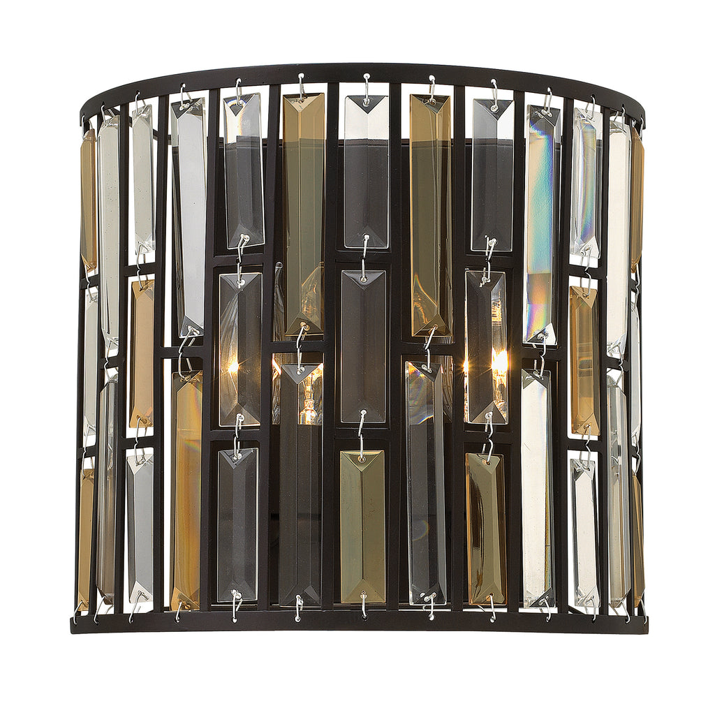 Hinkley Gemma 2 Light Half-Cylinder Wall Light in Vintage Bronze