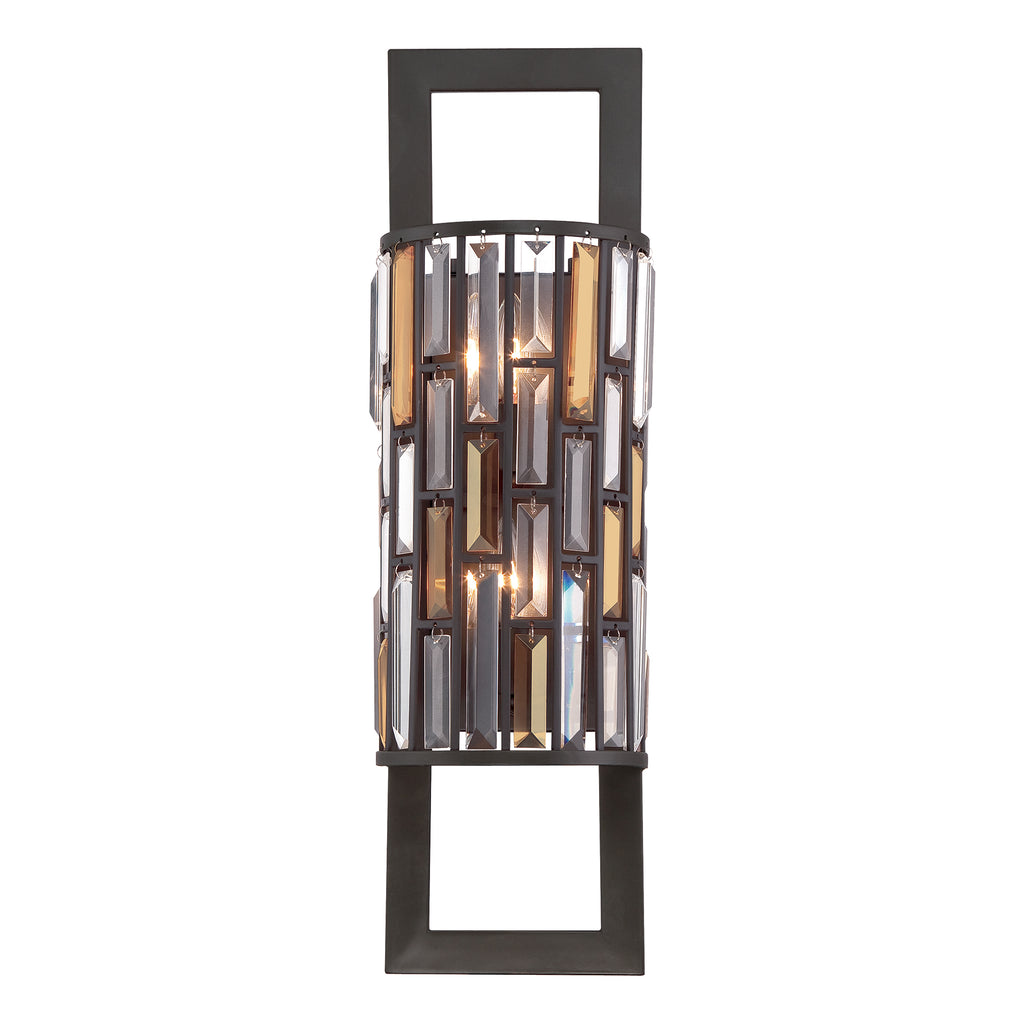Hinkley Gemma 2 Light Rectangular Wall Light in Vintage Bronze