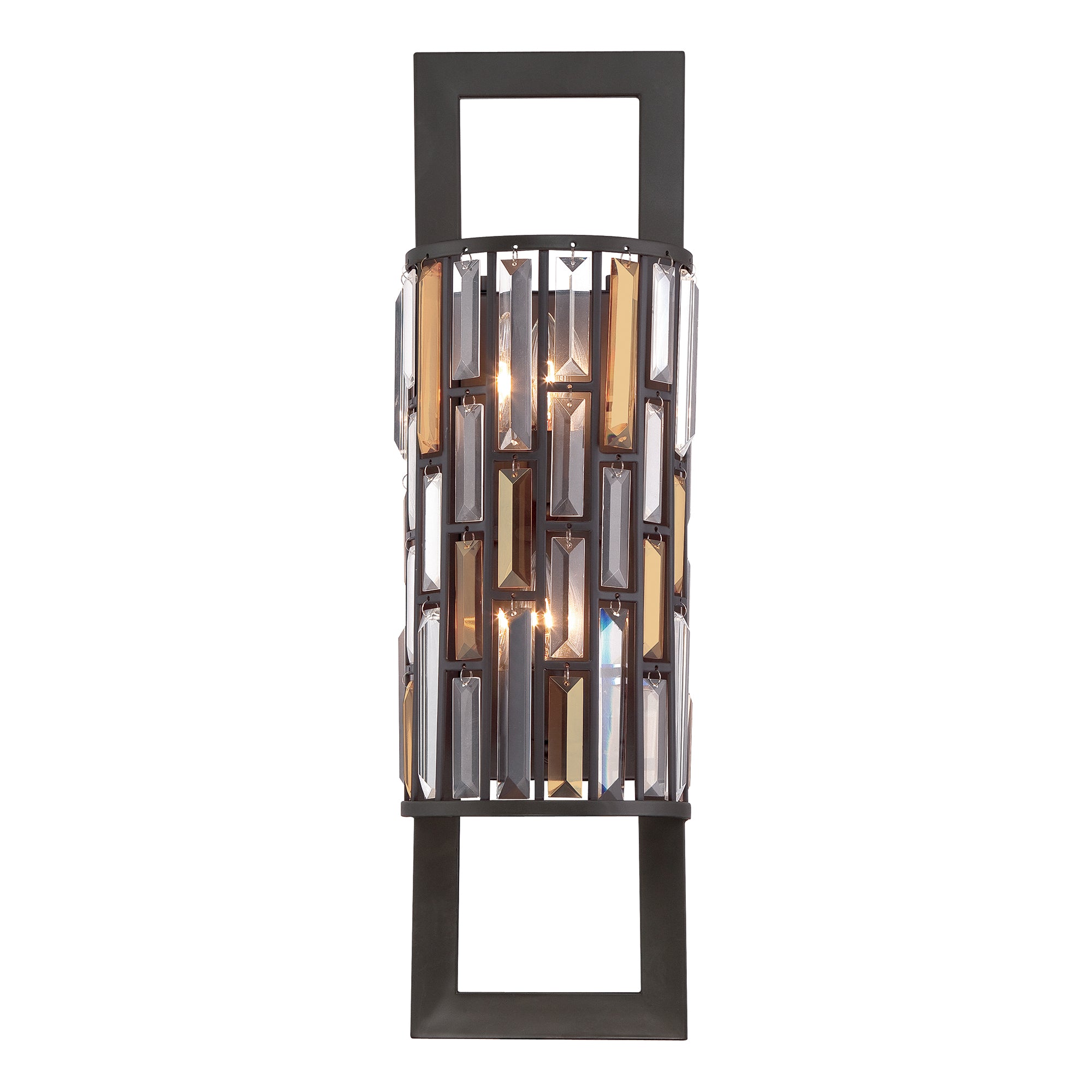 Hinkley Gemma 2 Light Rectangular Wall Light in Vintage Bronze
