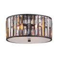 Hinkley Gemma 3 Light Flush Ceiling Light in Vintage Bronze