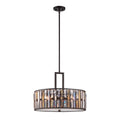 Hinkley Gemma 3 Light Drum Pendant Light in Vintage Bronze
