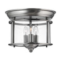 Hinkley Gentry Flush Ceiling Light in Pewter