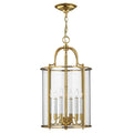 Hinkley Gentry Large Pendant Light in Polished Brass