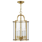 Hinkley Gentry Large Pendant Light in Polished Brass