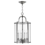 Hinkley Gentry Large 6 Light Pendant Light in Pewter