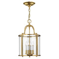 Hinkley Gentry Medium 4 Light Pendant Light in Polished Brass