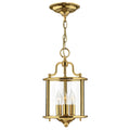 Hinkley Gentry Small 3 Light Pendant Light in Polished Brass