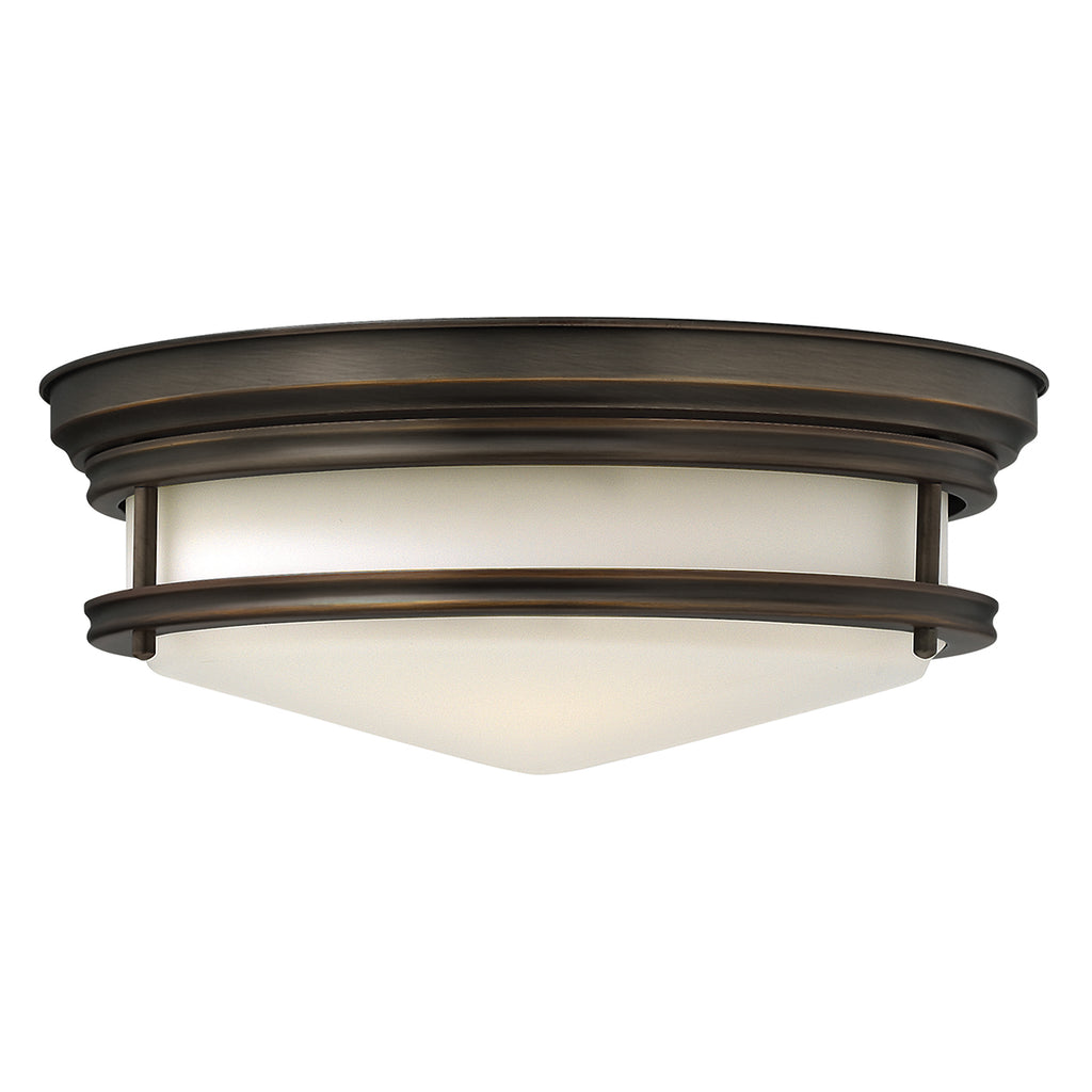 Hinkley Hadley 3 Light Flush Ceiling Light in Oil Rubbed Bronze