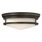 Hinkley Hadley 3 Light Flush Ceiling Light in Oil Rubbed Bronze