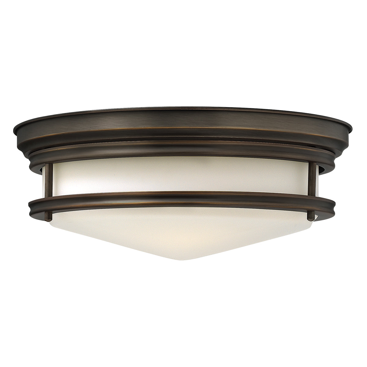Hinkley Hadley 3 Light Flush Ceiling Light in Oil Rubbed Bronze