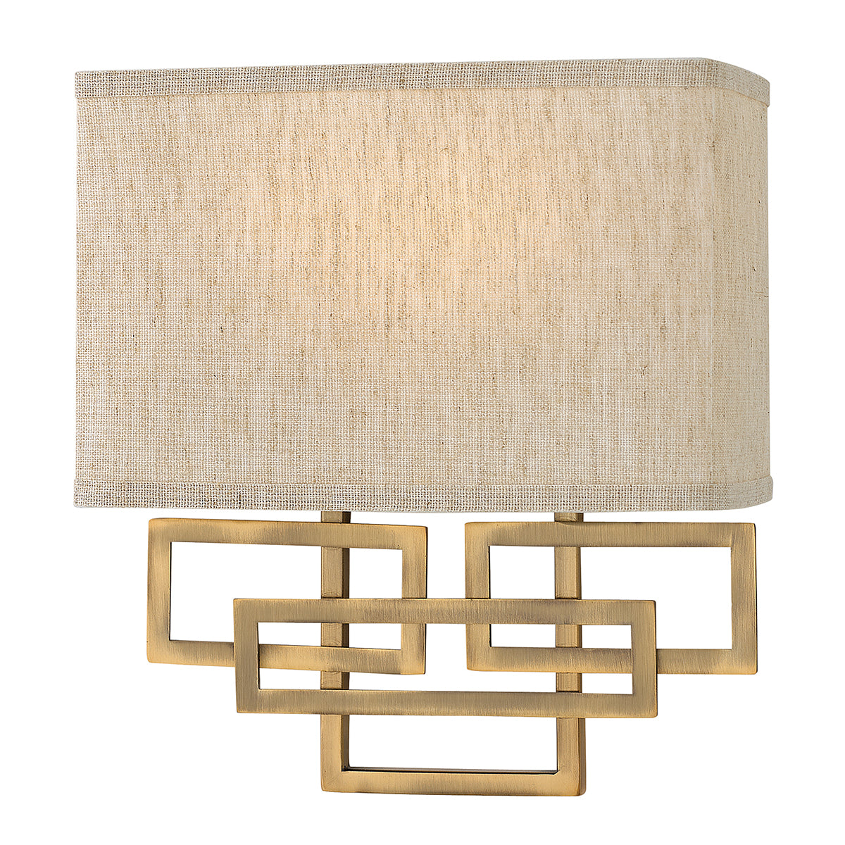 Hinkley Lanza 2 Light Wall Light in Brushed Bronze