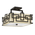 Hinkley Lanza Semi Flush Ceiling Light in Oil Rubbed Bronze