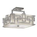 Hinkley Lanza Semi Flush Ceiling Light in Antique Nickel