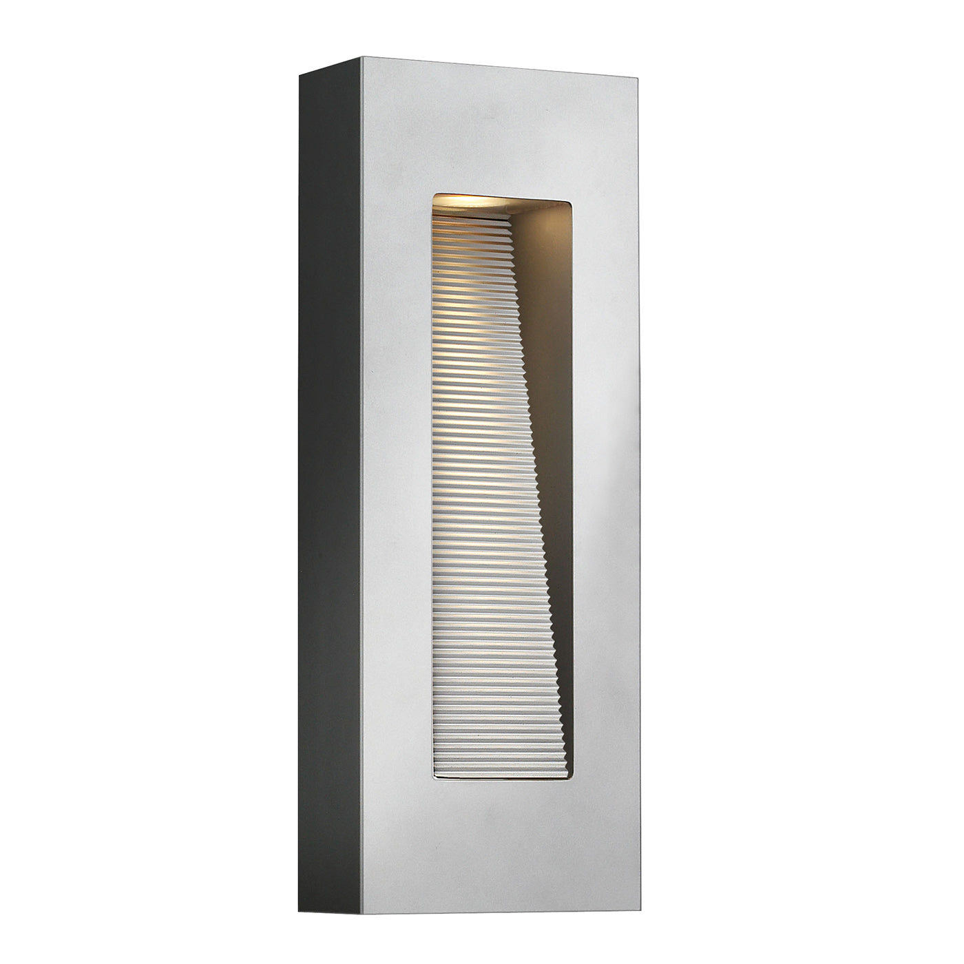 Hinkley Luna 2 Light Medium Outdoor Wall Light in Titanium Finish