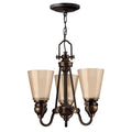 Hinkley Mayflower 3 Light Chandelier in Antique Bronze