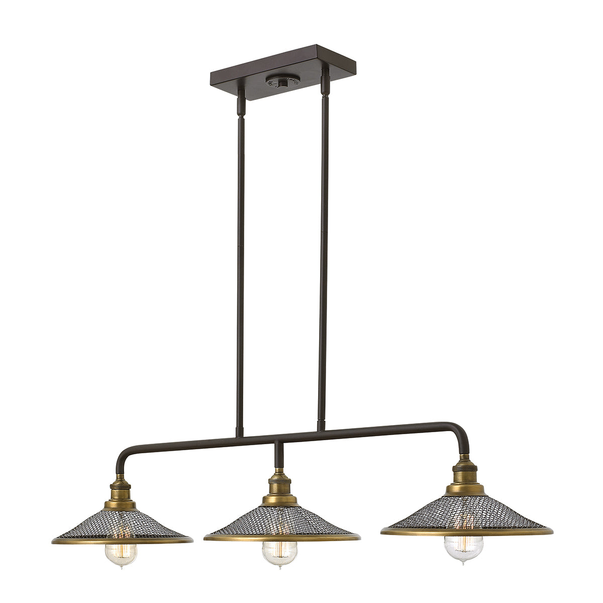 Hinkley Rigby 3 Light Pendant Light in Buckeye Bronze