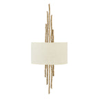 Hinkley Spyre 2 Light Wall Light in Champagne Gold