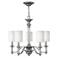 Hinkley Sussex 5 Light Chandelier in Brushed Nickel
