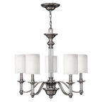 Hinkley Sussex 5 Light Chandelier in Brushed Nickel