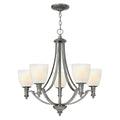 Hinkley Truman 5 Light Ceiling Light in Antique Nickel
