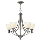 Hinkley Truman 5 Light Ceiling Light in Antique Nickel