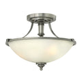 Hinkley Truman Semi Flush Ceiling Light in Antique Nickel