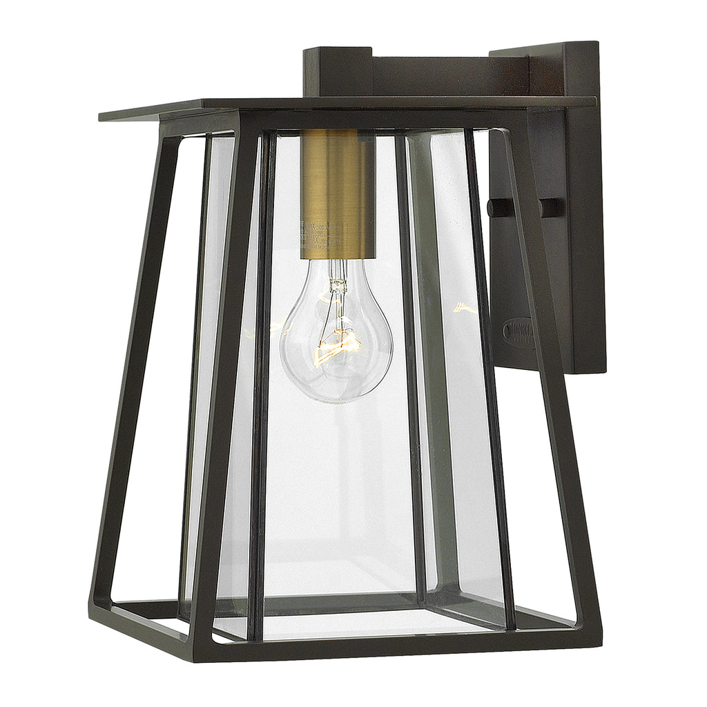 Hinkley Walker Medium Outdoor Wall Light in Buckeye Bronze
