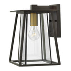 Hinkley Walker Medium Outdoor Wall Light in Buckeye Bronze