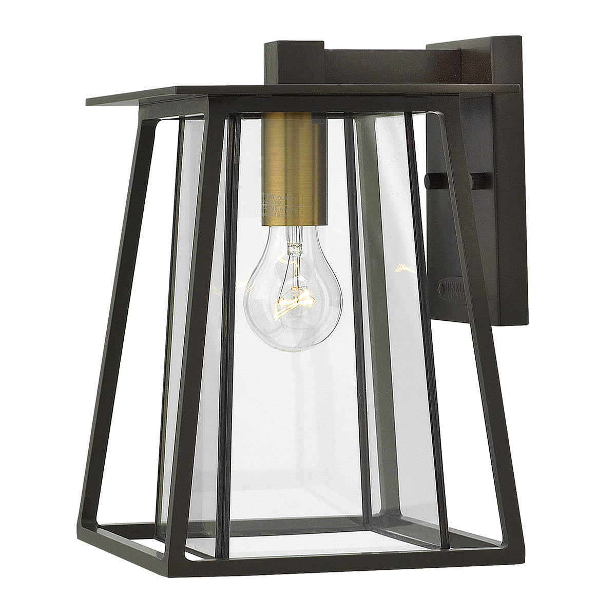 Hinkley Walker Medium Outdoor Wall Light in Buckeye Bronze
