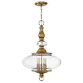Hinkley Wexley 5 Light Pendant Light in Heritage Brass