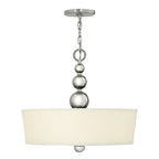 Hinkley Zelda 3 Light Pendant Light in Polished Nickel