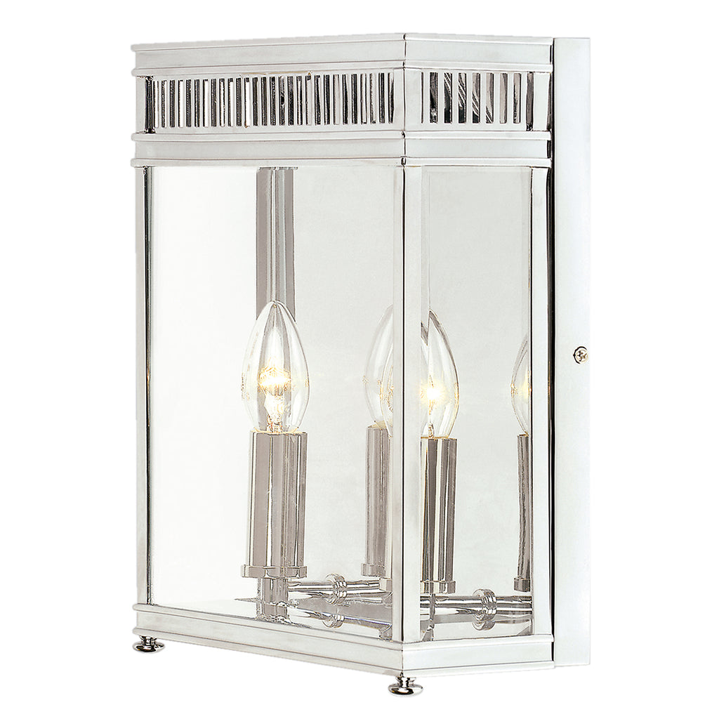 Elstead Holborn 2 Light Coastal Wall Lantern in Polished Chrome