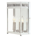 Elstead Holborn 2 Light Coastal Wall Lantern in Polished Chrome