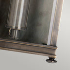 Elstead Holborn Single Outdoor Coastal Wall Lantern in Dark Bronze