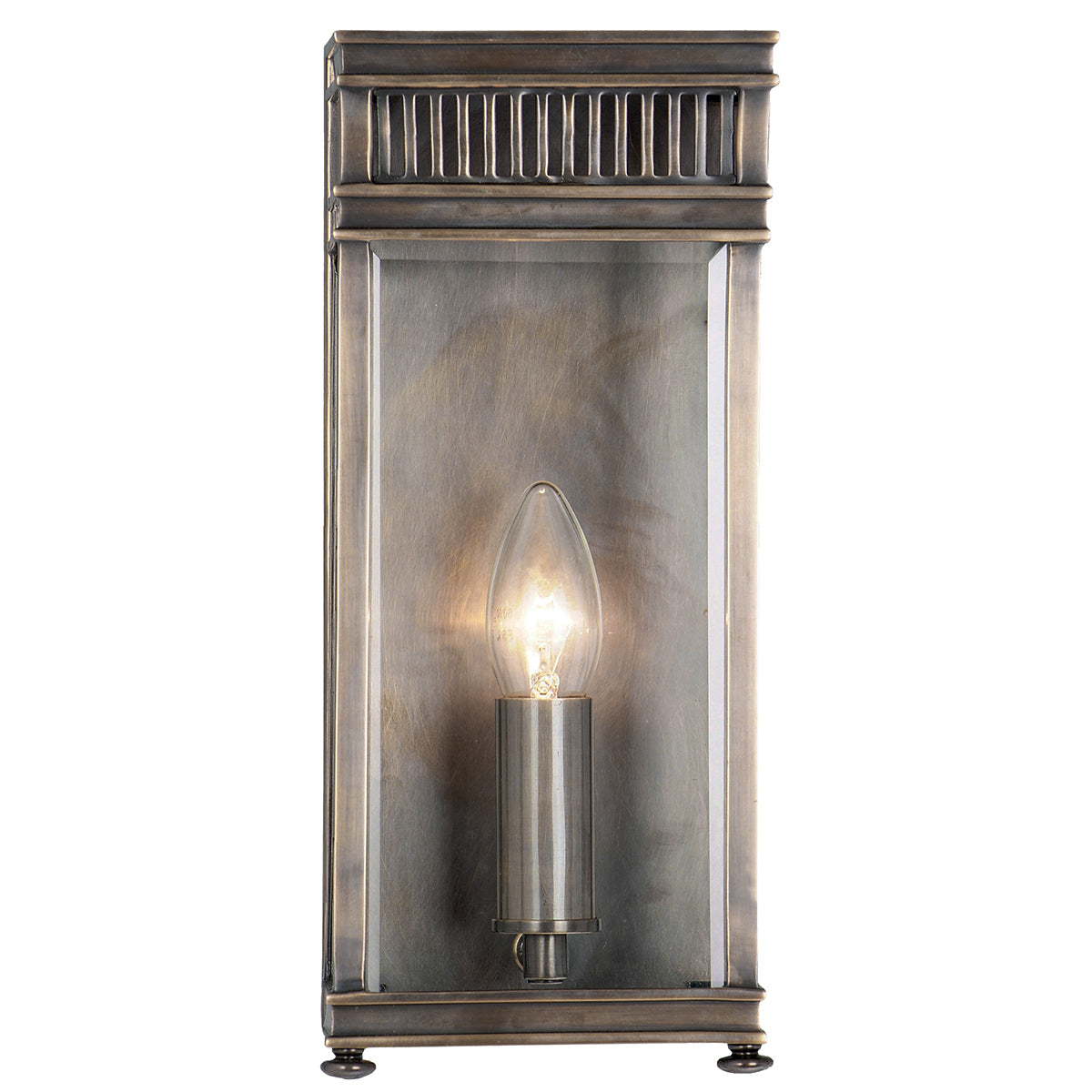 Elstead Holborn Single Outdoor Coastal Wall Lantern in Dark Bronze