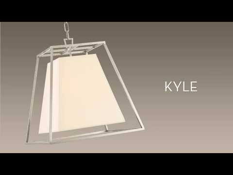 Hudson Valley Kyle Pendant Light in Polished Nickel