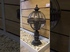 Kichler Halleron 3 Light Outdoor Pedestal Lantern in Londonderry