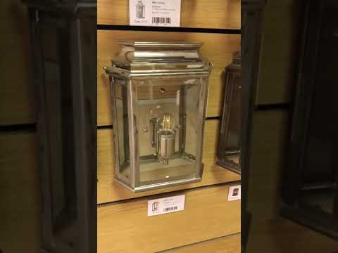 Elstead St Martins Outdoor Coastal Wall Lantern in Solid Brass with Polished Nickel 