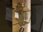 Kichler Bay Shore Small Outdoor Wall Light in Polished Brass