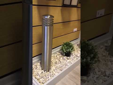 Garden Zone Sandbanks 1 Light Coastal Bollard in Stainless Steel