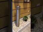 Garden Zone Sandbanks 1 Light Coastal Bollard in Stainless Steel