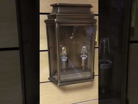 Elstead St Martins Large Outdoor Coastal Wall Lantern in Aged Brass
