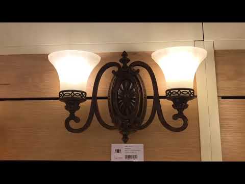 Feiss Drawing Room 2 Light Wall Light in Walnut