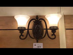 Feiss Drawing Room 2 Light Wall Light in Walnut