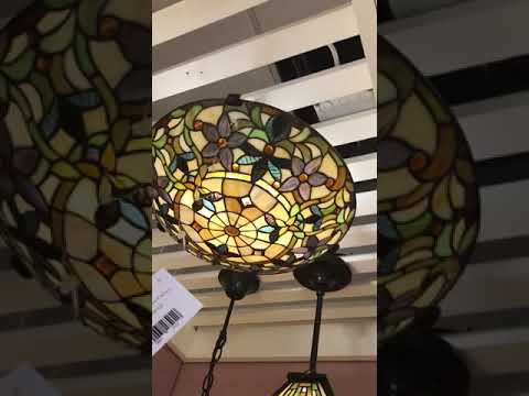 Quoizel Kami Tiffany 2 Light Flush Ceiling Light in Vintage Bronze