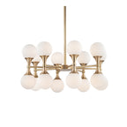 Hudson Valley Astoria 16 Light Multi-Arm Pendant Light in Aged Brass